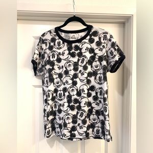 Black & White Sketch Mickey Top, Size XL